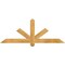 Ekena Millwork Kennewick Rough Sawn Timber Gable Bracket, Western Red Cedar, 60"W x 22"H x 2"D x 4"F, 9/12 Pitch GBW060X22X0204KEN00RWR - alternate 1